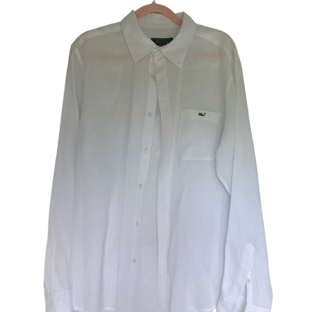 Vineyard Vines White Men’s Casual Button-Down Shirt